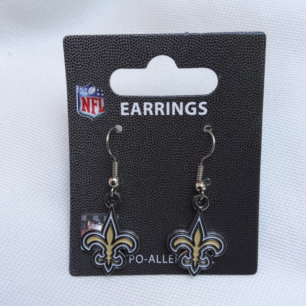 New Orleans Saints Dangle Earrings